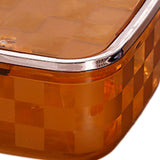 Maxbell Mini Trash Bin Multifunctional Household for Indoor Cars Bedside Table Orange Small