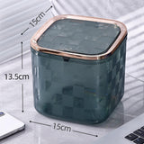Maxbell Mini Trash Bin Multifunctional Household for Indoor Cars Bedside Table Green Large