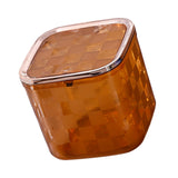 Maxbell Mini Trash Bin Multifunctional Household for Indoor Cars Bedside Table Orange Large