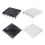 Maxbell 10Pcs Fish Tank Bottom Filter Plate Suction Filter Plate Black
