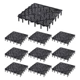 Maxbell 10Pcs Fish Tank Bottom Filter Plate Suction Filter Plate Black