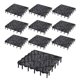 Maxbell 10Pcs Fish Tank Bottom Filter Plate Suction Filter Plate Black