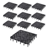 Maxbell 10Pcs Fish Tank Bottom Filter Plate Suction Filter Plate Black