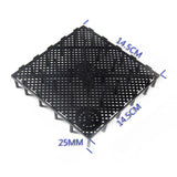 Maxbell 10Pcs Fish Tank Bottom Filter Plate Suction Filter Plate Black