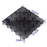 Maxbell 10Pcs Fish Tank Bottom Filter Plate Suction Filter Plate with Connector Black