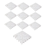 Maxbell 10Pcs Fish Tank Bottom Filter Plate Suction Filter Plate with Connector White