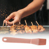 Maxbell Silicone Basting Pastry Brush Save Space Detachable for BBQ Sauce Cooking Pink