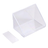 Maxbell Floating Shelves Organizer Bevel Container for Lip Glaze Lipstick Office Clear