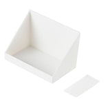 Maxbell Floating Shelves Organizer Bevel Container for Lip Glaze Lipstick Office White