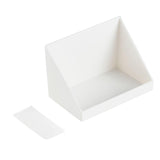 Maxbell Floating Shelves Organizer Bevel Container for Lip Glaze Lipstick Office White