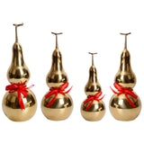 Maxbell Chinese Brass Gourd Luck Pendant Auspicious for Housewarming Desk Decoration 9.5cm