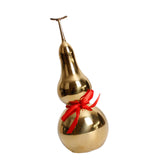 Maxbell Chinese Brass Gourd Luck Pendant Auspicious for Housewarming Desk Decoration 9.5cm