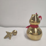 Maxbell Chinese Brass Gourd Luck Pendant Auspicious for Housewarming Desk Decoration 9.5cm