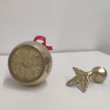 Maxbell Chinese Brass Gourd Luck Pendant Auspicious for Housewarming Desk Decoration 9.5cm