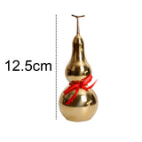 Maxbell Chinese Brass Gourd Luck Pendant Auspicious for Housewarming Desk Decoration 12.5cm