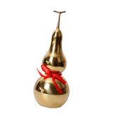 Maxbell Chinese Brass Gourd Luck Pendant Auspicious for Housewarming Desk Decoration 12.5cm