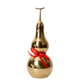 Maxbell Chinese Brass Gourd Luck Pendant Auspicious for Housewarming Desk Decoration 12.5cm