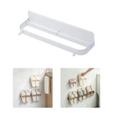 Maxbell Multifunction Slipper Rack Hanging Household for Entryway Closet Kitchen Clear
