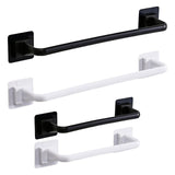 Maxbell Stable Over Cabinet Towel Bar Strong Carrying Capacity for Bathroom Wall long and black