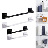 Maxbell Stable Over Cabinet Towel Bar Strong Carrying Capacity for Bathroom Wall long and black