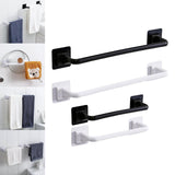 Maxbell Stable Over Cabinet Towel Bar Strong Carrying Capacity for Bathroom Wall long and black