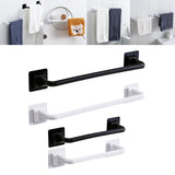 Maxbell Stable Over Cabinet Towel Bar Strong Carrying Capacity for Bathroom Wall long and black