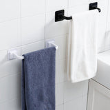 Maxbell Stable Over Cabinet Towel Bar Strong Carrying Capacity for Bathroom Wall long and black