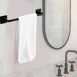 Maxbell Stable Over Cabinet Towel Bar Strong Carrying Capacity for Bathroom Wall long and black