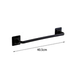 Maxbell Stable Over Cabinet Towel Bar Strong Carrying Capacity for Bathroom Wall long and black