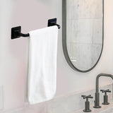 Maxbell Stable Over Cabinet Towel Bar Strong Carrying Capacity for Bathroom Wall short black