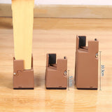 Maxbell 4Pack furnishing Risers furnishing Riser Chair Feet Table Riser for furnishing H 10cm Brown 22-42mm