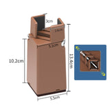 Maxbell 4Pack furnishing Risers furnishing Riser Chair Feet Table Riser for furnishing H 10cm Brown 22-42mm