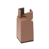 Maxbell 4Pack furnishing Risers furnishing Riser Chair Feet Table Riser for furnishing H 10cm Brown 22-42mm