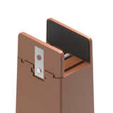 Maxbell 4Pack furnishing Risers furnishing Riser Chair Feet Table Riser for furnishing H 10cm Brown 10-37mm