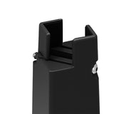 Maxbell 4Pack furnishing Risers furnishing Riser Chair Feet Table Riser for furnishing H 10cm Black 22-42mm