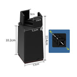 Maxbell 4Pack furnishing Risers furnishing Riser Chair Feet Table Riser for furnishing H 10cm Black 22-42mm