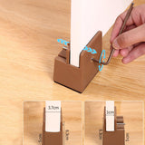 Maxbell 4Pack furnishing Risers furnishing Riser Chair Feet Table Riser for furnishing H 5cm Brown 10-37mm