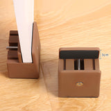 Maxbell 4Pack furnishing Risers furnishing Riser Chair Feet Table Riser for furnishing H 5cm Brown 10-37mm