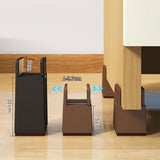 Maxbell 4Pack furnishing Risers furnishing Riser Chair Feet Table Riser for furnishing H 5cm Brown 10-37mm