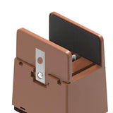 Maxbell 4Pack furnishing Risers furnishing Riser Chair Feet Table Riser for furnishing H 5cm Brown 10-37mm