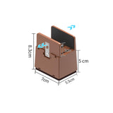 Maxbell 4Pack furnishing Risers furnishing Riser Chair Feet Table Riser for furnishing H 5cm Brown 10-37mm