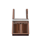 Maxbell 4Pack furnishing Risers furnishing Riser Chair Feet Table Riser for furnishing H 5cm Brown 10-37mm