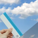 Maxbell Shower Window Squeegee with Hanging Hook for Car Window Mirror shower Blue Gray
