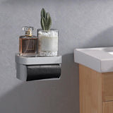 Maxbell Wall Mounted Garbage Bag Dispenser Trash Bag Holder for Living Room Bathroom White