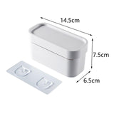 Maxbell Wall Mounted Garbage Bag Dispenser Trash Bag Holder for Living Room Bathroom White