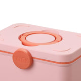 Maxbell First Aid Kit Container Case Family for Travel Home Sewing Pink