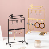 Maxbell Jewelry Display Holder Earrings Bracelet Storage Shelf  Black