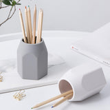 Maxbell Silicone Pen Holder Makeup Holder Home Office Stationery Multiuse Portable White