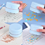 Maxbell Desktop Vacuum Cleaner Cleaning Dust/Crumbs/Pet Hair for Dormitory Computer Blue