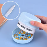 Maxbell Desktop Vacuum Cleaner Cleaning Dust/Crumbs/Pet Hair for Dormitory Computer Blue